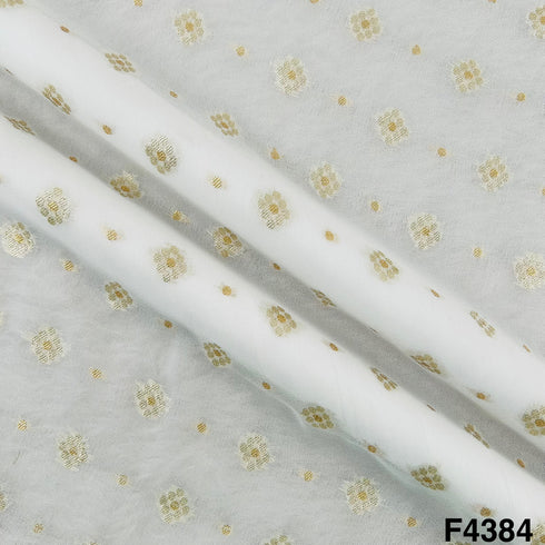 Dyeable Banarasi Georgette Fabric-F4384
